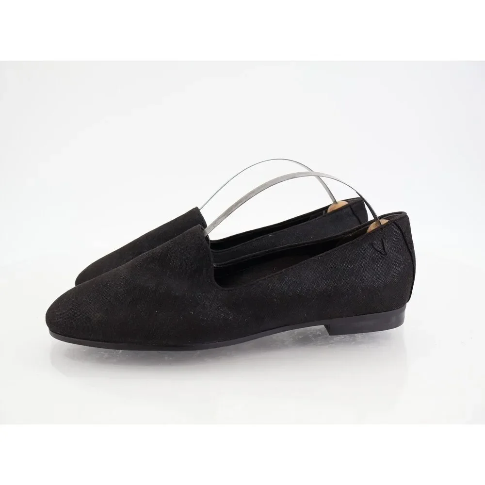 Vionic Willa Slip-on Flat Fabric Comfort Loafers Slip On Orthotic Size 6 Black